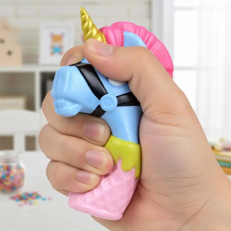 Squishy Antiestrés, Unicornio En Helado 1