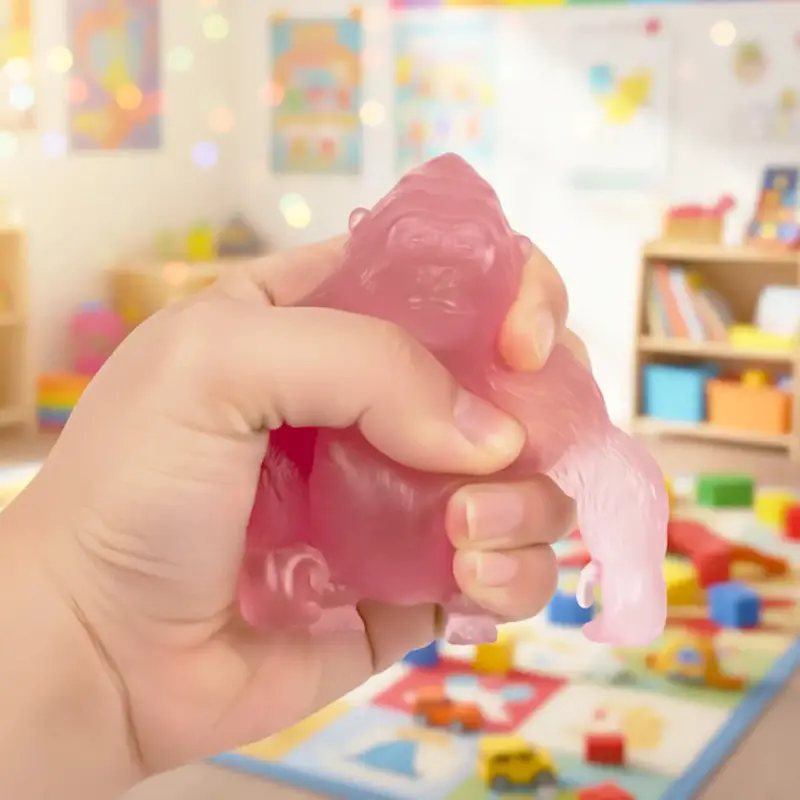 Squishy, Gorila, Color Rosa 1