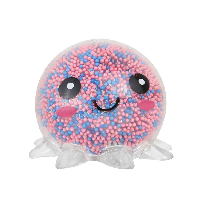 Squishy Pulpo Con Luz, Color Azul Con Rosa 2