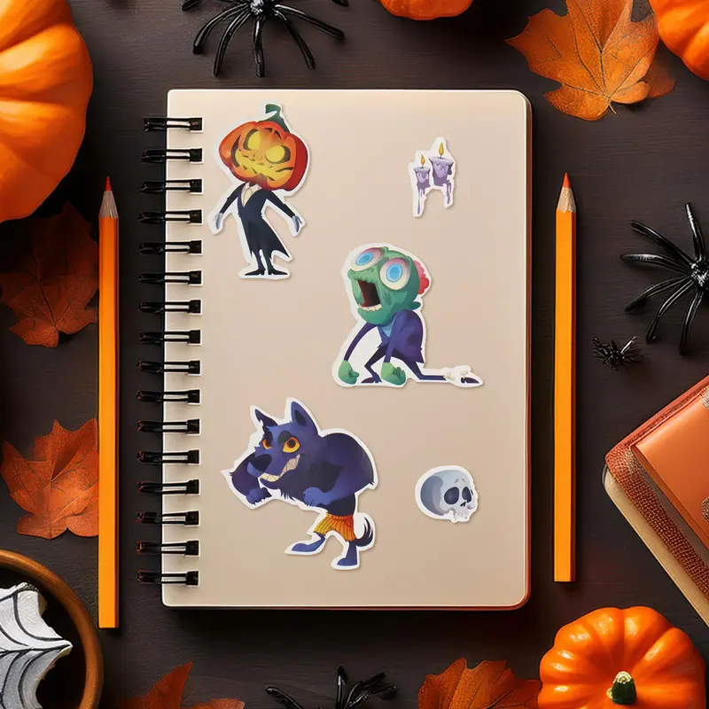 Stickers Con Temática De Halloween 1