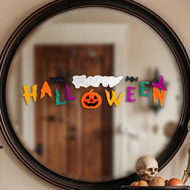 Stickers De Gel Con Diseño De Halloween Para Decoración 1