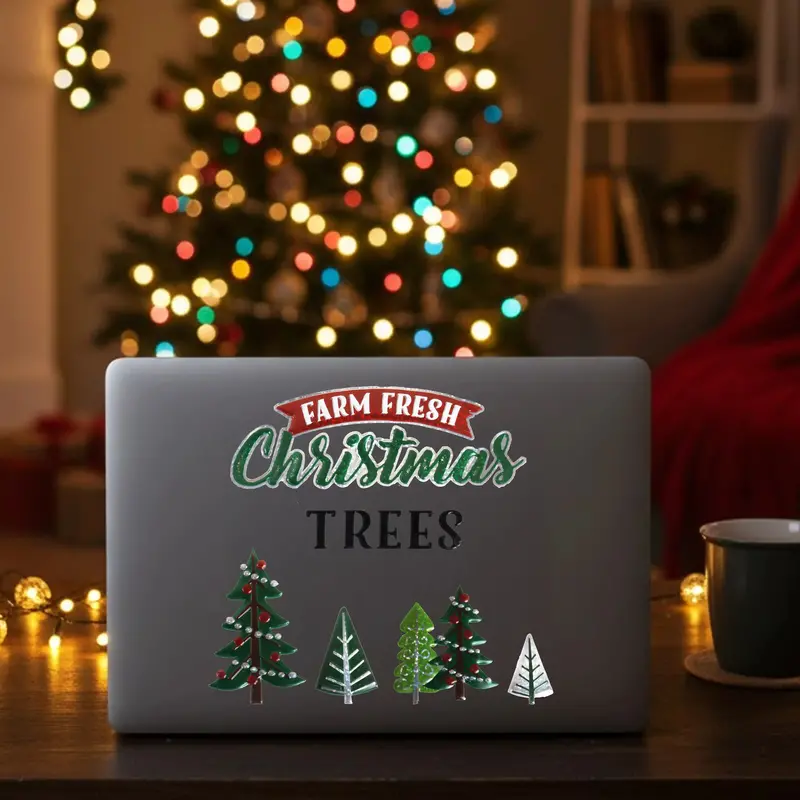 Stickers Navideños, Christmas Trees 1