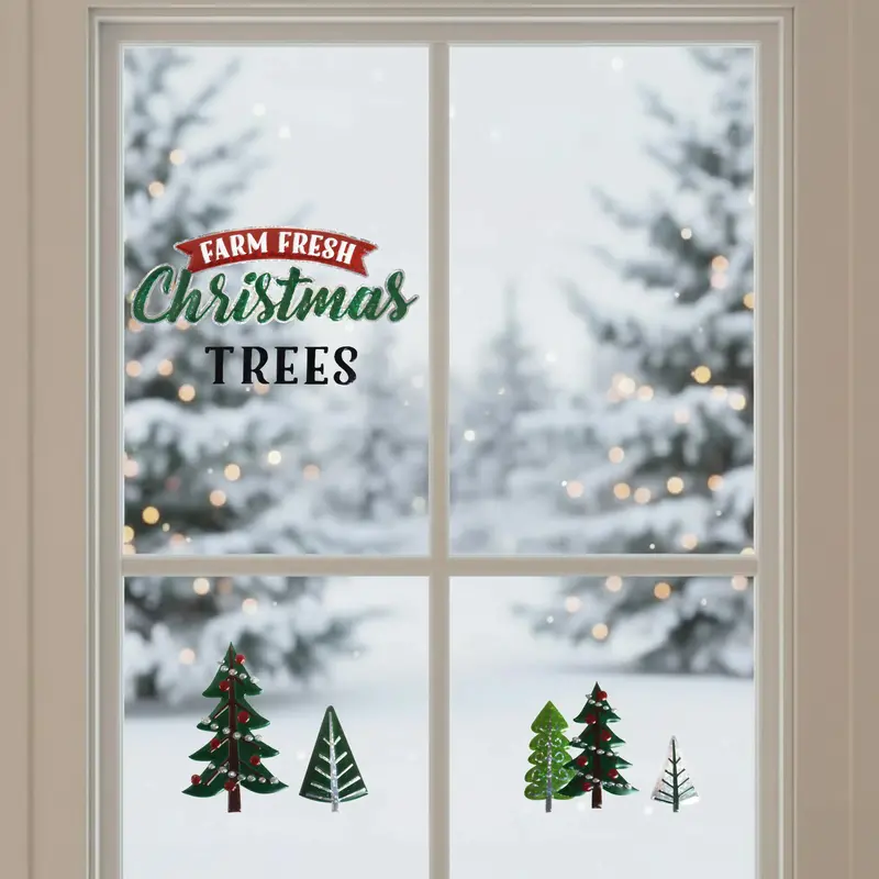 Stickers Navideños, Christmas Trees 2