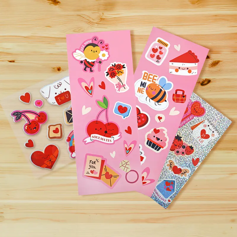 Stickers Para San Valentín, Love, 4 Pzas 2