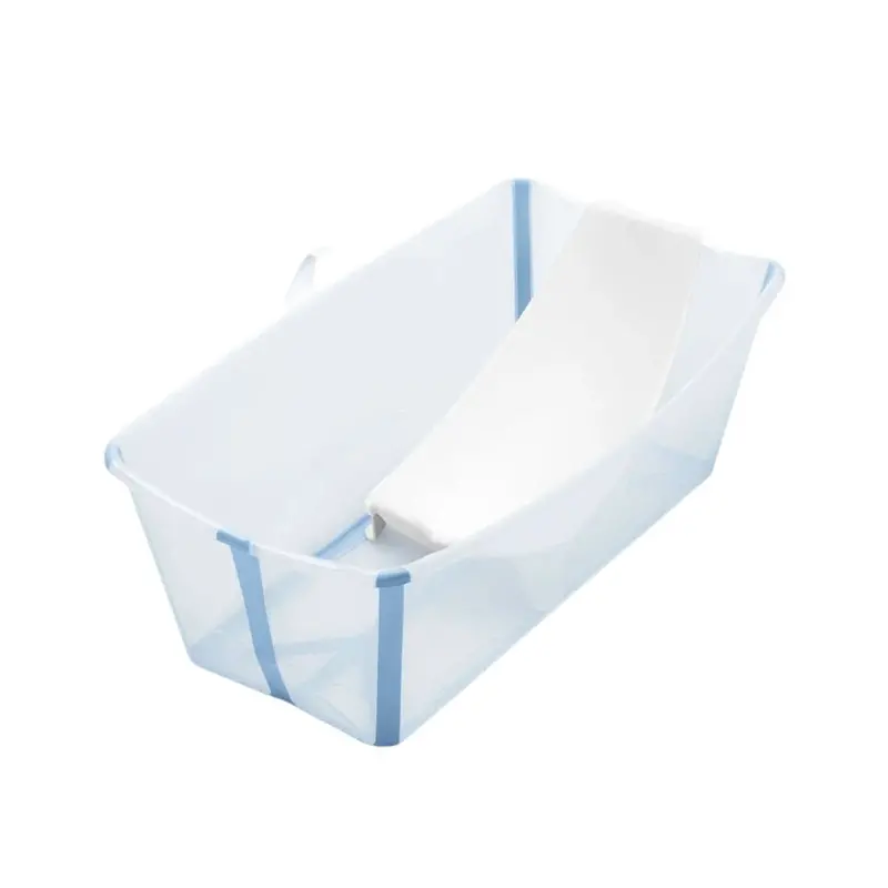 Stokke Flexi Bath Baby Bath & Flexi Bath Newborn Support Bundle - Ocean Blue 1