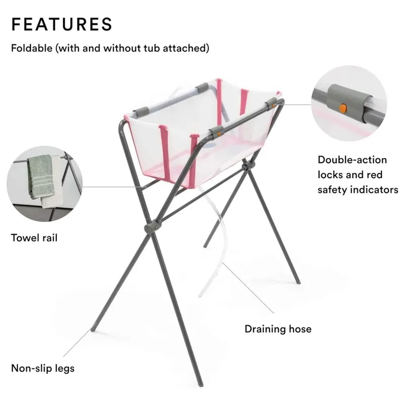 Stokke Flexi Bath Flexi Stand - Grey 2