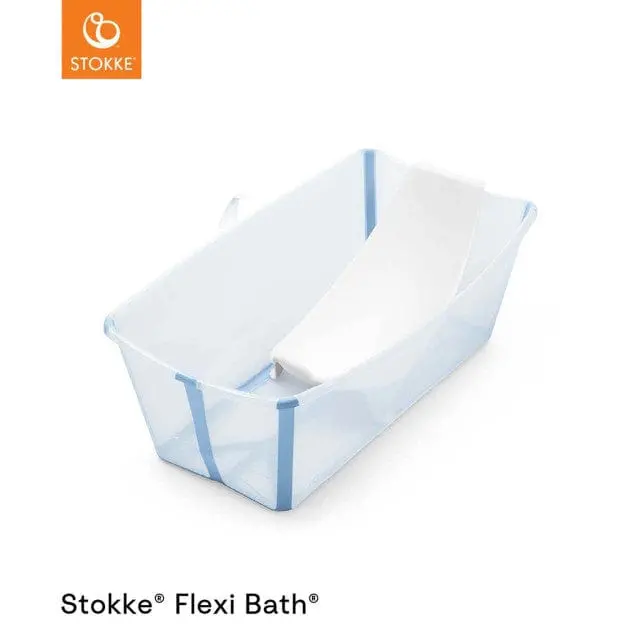 Stokke Flexi Bath® With Newborn Support In Ocean Blue 1