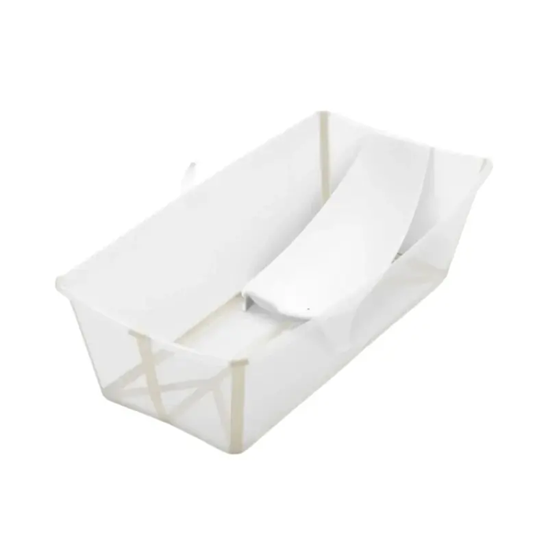 Stokke Flexi Bath X-Large Bath & Flexi Newborn Support Bundle - Sandy Beige 1