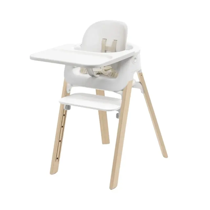 Stokke Steps Highchair - White / Natural 1