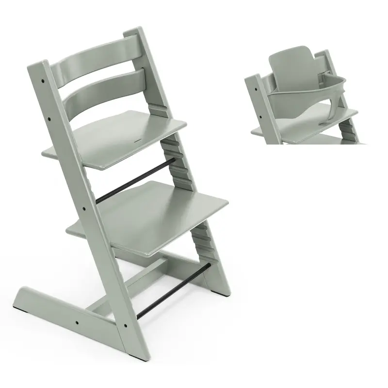 Stokke Tripp Trapp Highchair And Baby Set In Glacier Green 1