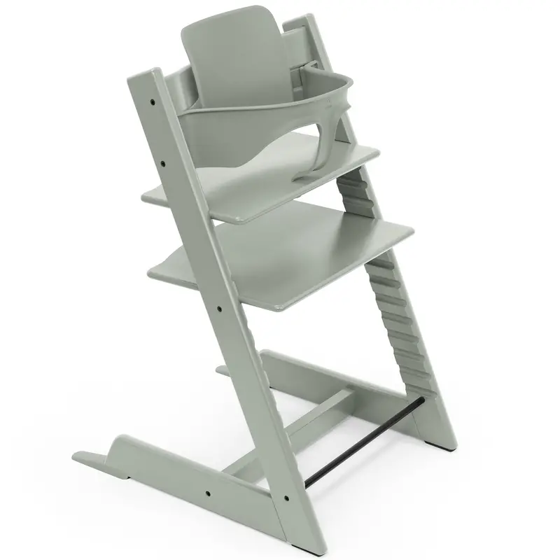Stokke Tripp Trapp Highchair And Baby Set In Glacier Green 2