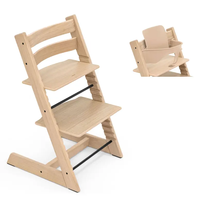 Stokke Tripp Trapp Highchair And Baby Set In Natural (Oak) 1