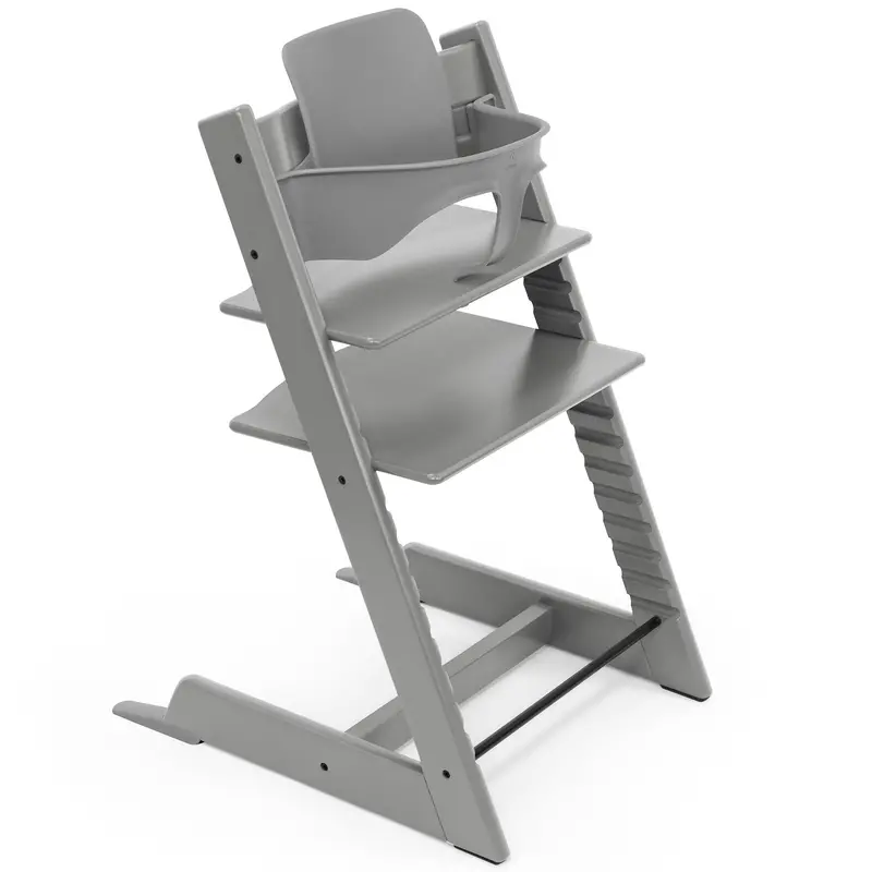 Stokke Tripp Trapp Highchair And Baby Set In Storm Grey 2