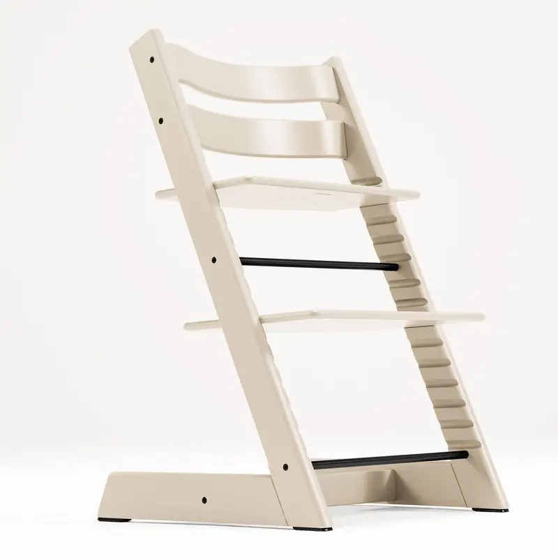 Stokke Tripp Trapp Highchair And Baby Set & Tray In Vanilla White 3