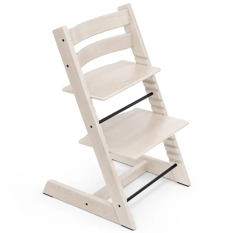 Stokke Tripp Trapp Highchair And Baby Set & Tray In Whitewash 2