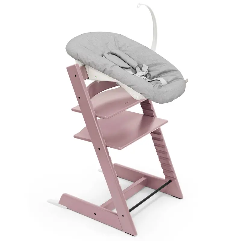 Stokke Tripp Trapp Highchair Complete Bundle In Heather Mauve 2