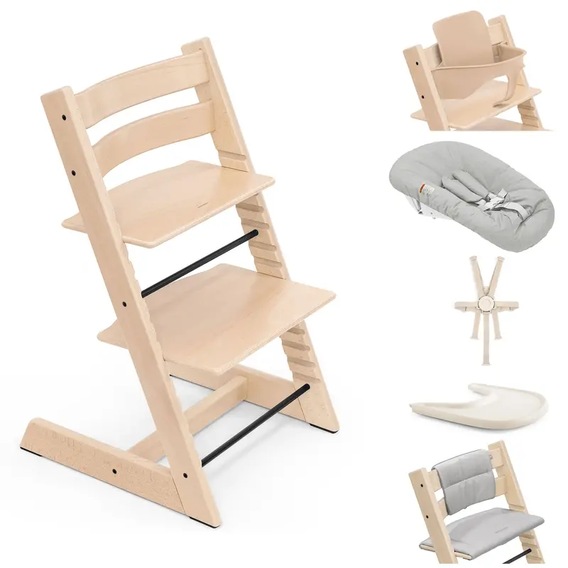 Stokke Tripp Trapp Highchair Complete Bundle In Natural 1