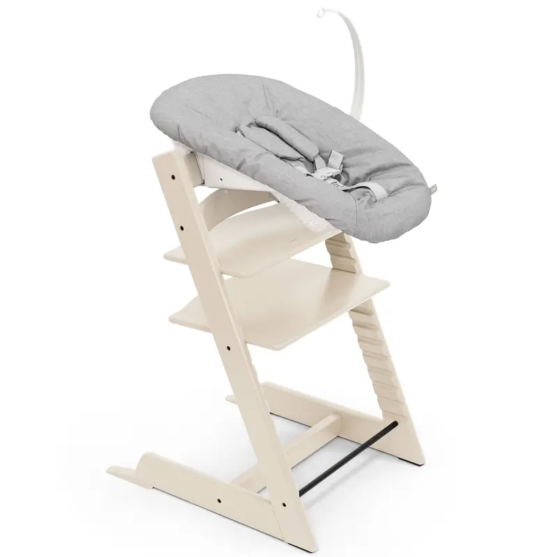 Stokke Tripp Trapp Highchair Complete Bundle In Vanilla White 2