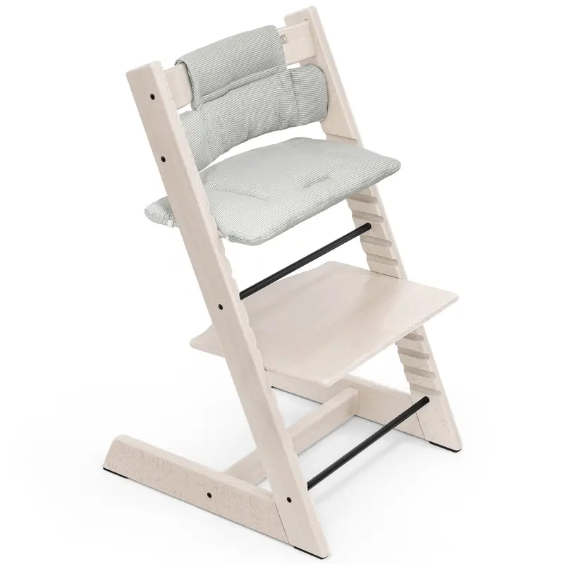 Stokke Tripp Trapp Highchair With Cushion & Baby Set In Whitewash 4