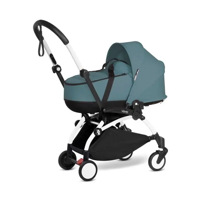 Stokke® Yoyo³ Complete Pram - Black/Aqua 2