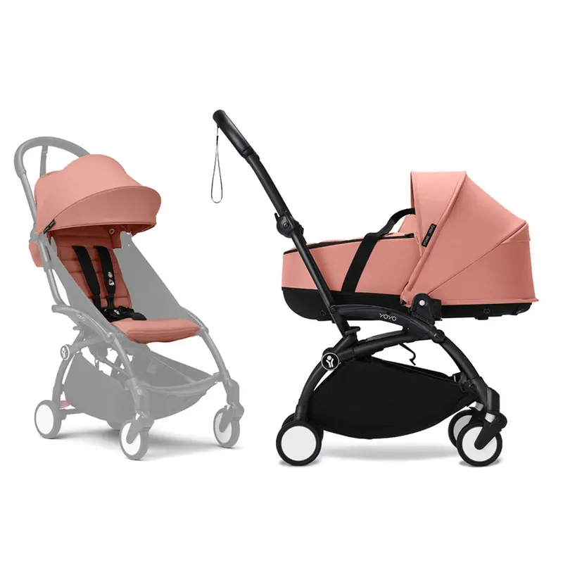 Stokke® Yoyo³ Complete Pram - Black/Ginger 1
