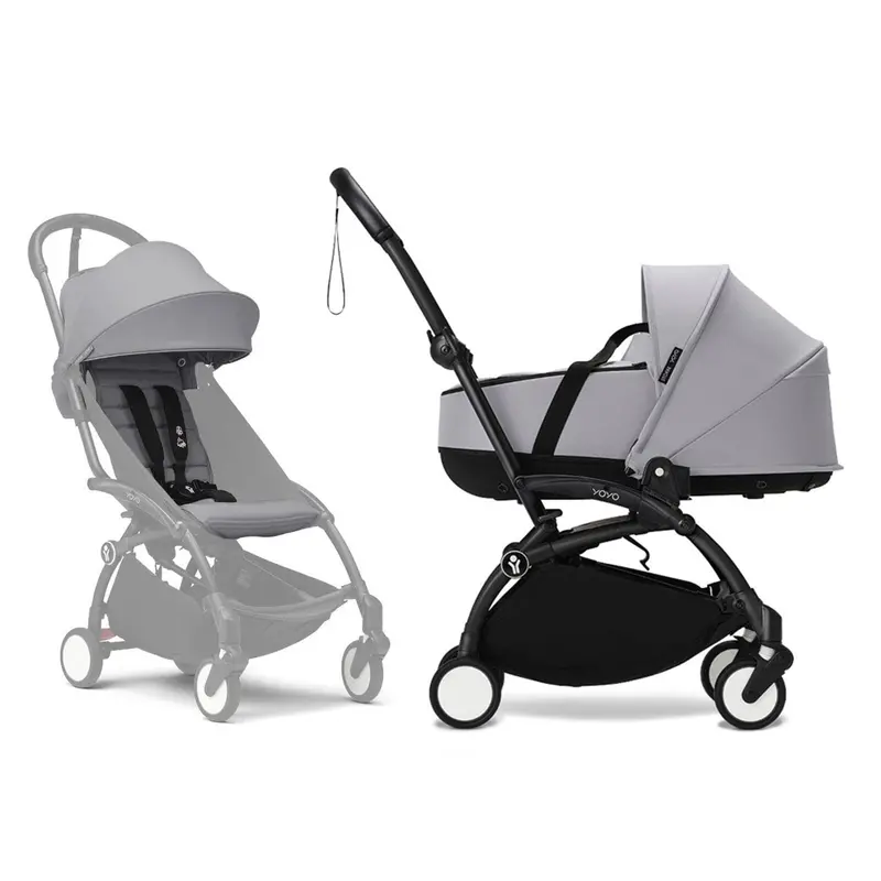 Stokke® Yoyo³ Complete Pram - Black/Stone 1