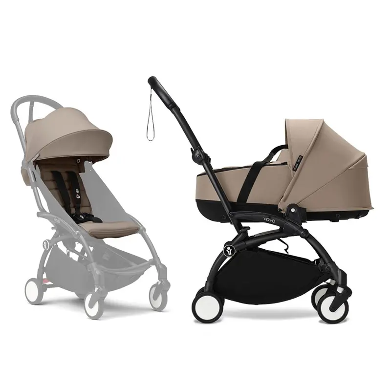 Stokke® Yoyo³ Complete Pram - Black/Taupe 1