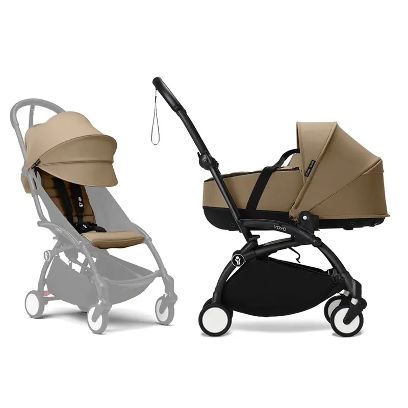 Stokke® Yoyo³ Complete Pram - Black/Toffee 1