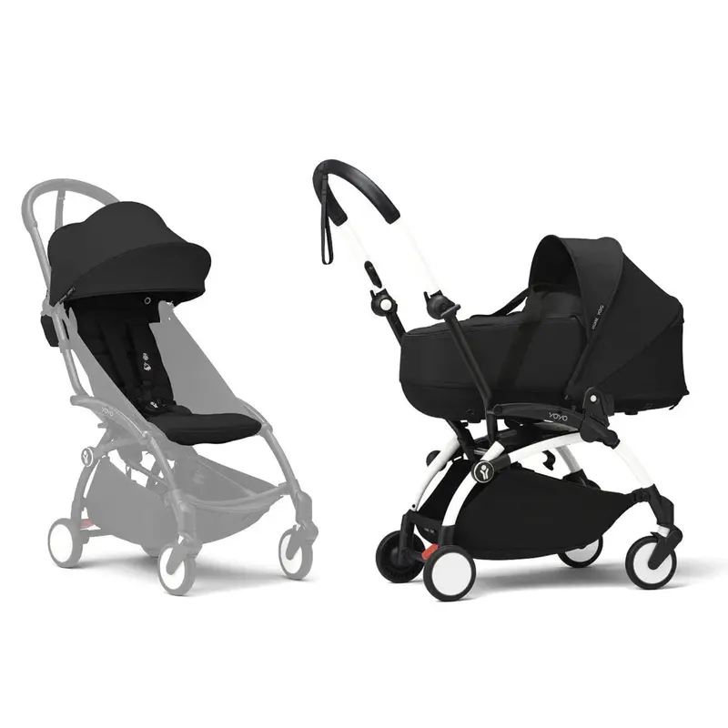 Stokke® Yoyo³ Complete Pram - White/Black 1
