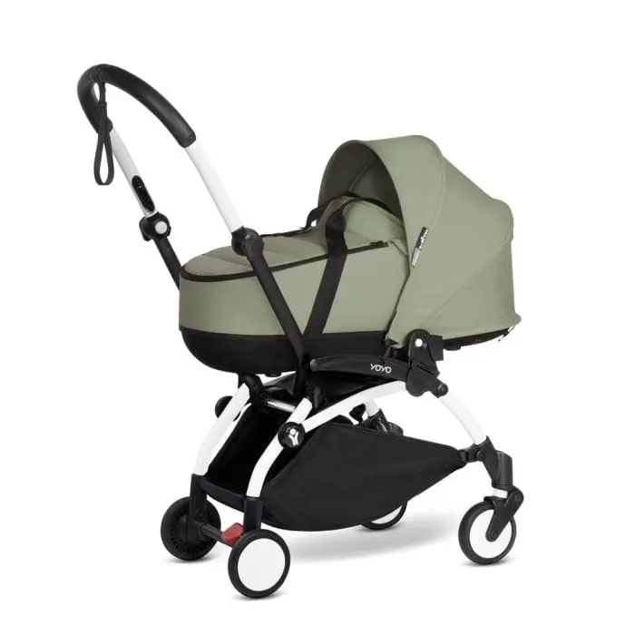 Stokke® Yoyo³ Complete Pram - White/Olive 2