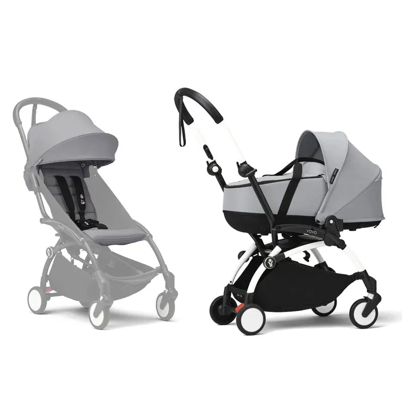 Stokke® Yoyo³ Complete Pram - White/Stone 1