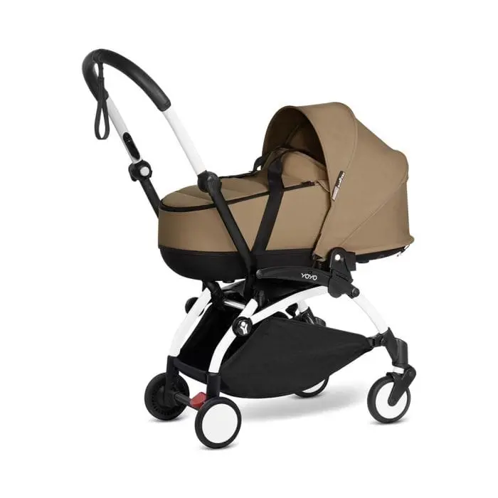 Stokke® Yoyo³ Complete Pram - White/Toffee 2