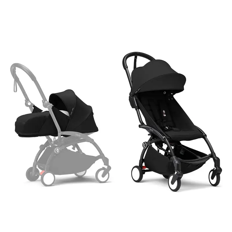 Stokke® Yoyo³ Complete Stroller - Black/Black 1