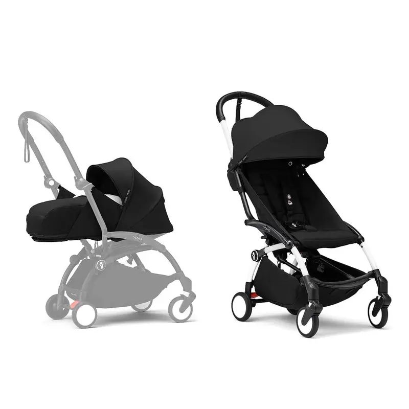 Stokke® Yoyo³ Complete Stroller - White/Black 1