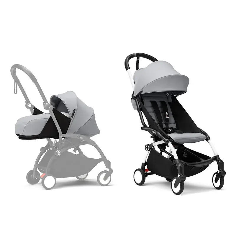 Stokke® Yoyo³ Complete Stroller - White/Stone 1