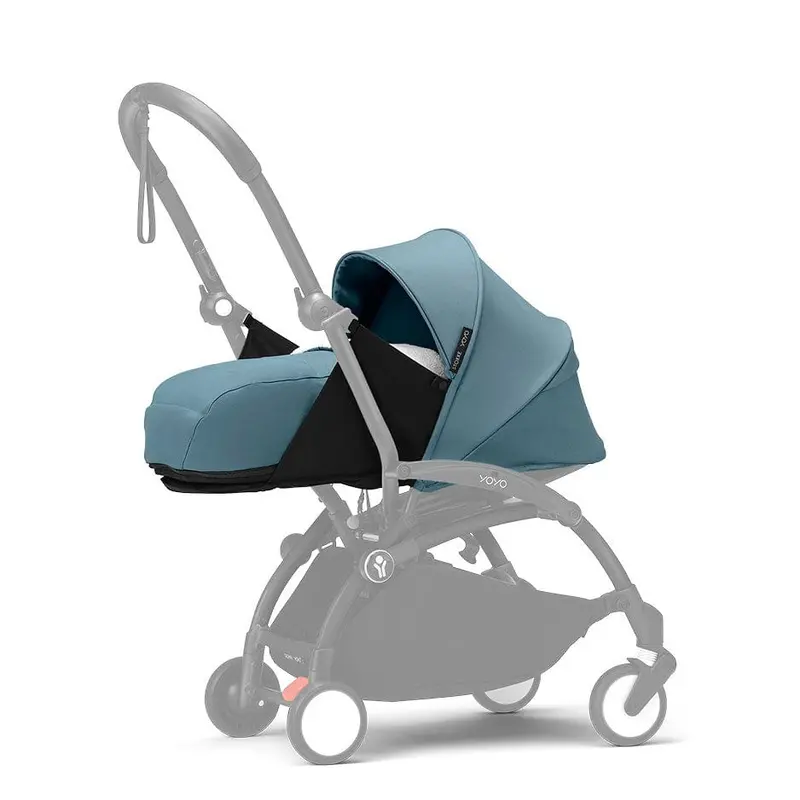 Stokke® Yoyo³ Complete Travel System - White/Aqua 2