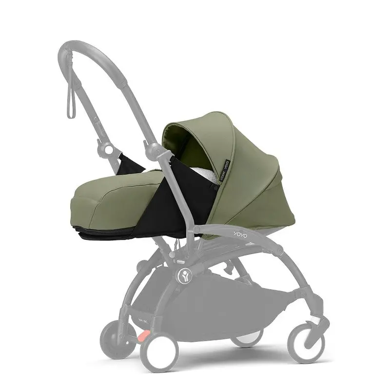 Stokke® Yoyo³ Complete Travel System - White/Olive 2