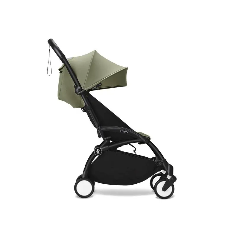 Stokke Yoyo³ Newborn Pack To Toddler Bundle - Olive Color Pack & Black Frame 2
