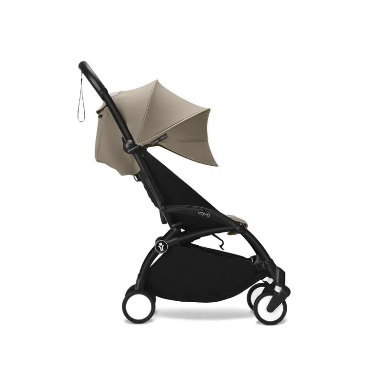 Stokke Yoyo³ Newborn Pack To Toddler Bundle - Taupe Color Pack & Black Frame 2