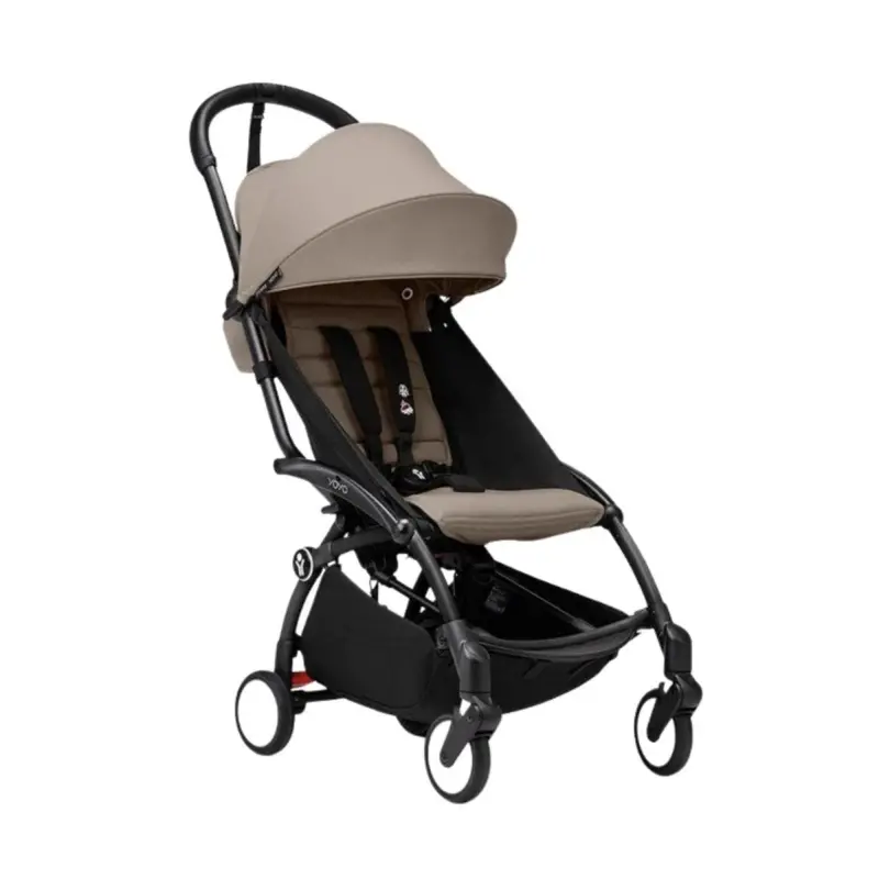 Stokke Yoyo³ Newborn Shell To Toddler Bundle - Taupe Color Pack & Black Frame 2
