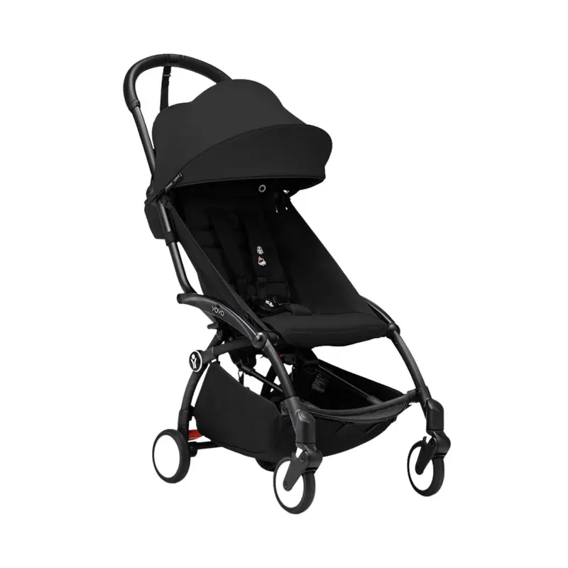 Stokke Yoyo³ Stroller 6+ Months - 6+ Black Color Pack & Black Frame 1