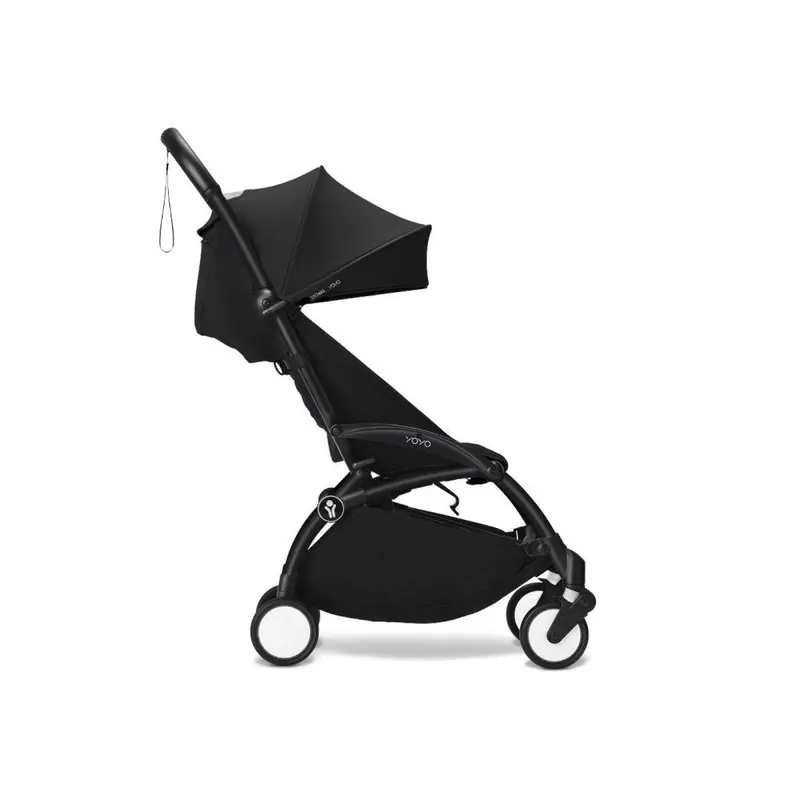 Stokke Yoyo³ Stroller 6+ Months - 6+ Black Color Pack & Black Frame 2