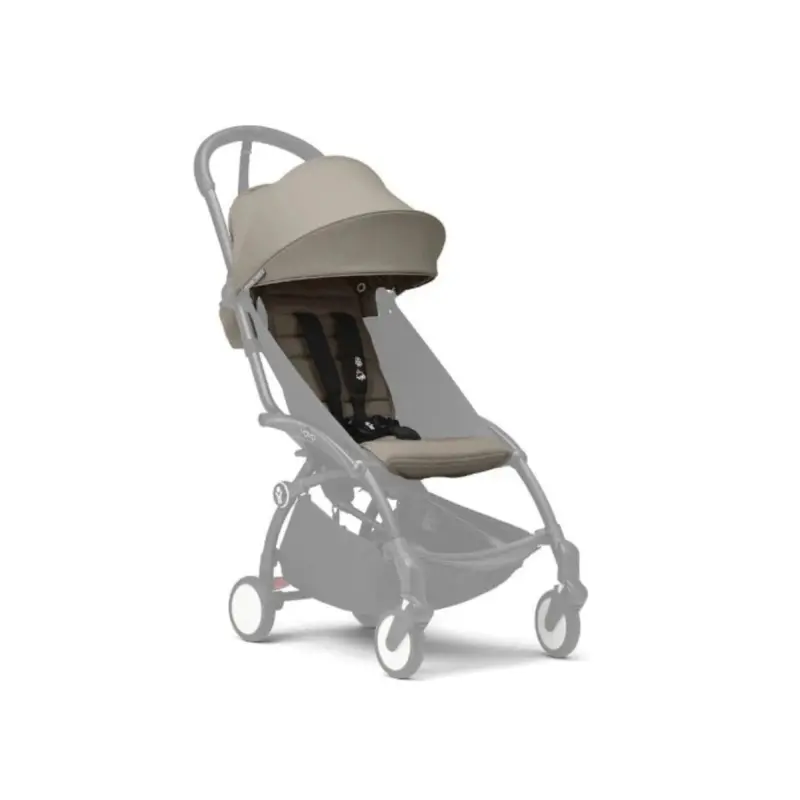 Stokke Yoyo³ Stroller For Siblings - Taupe Color Pack & White Frame 2