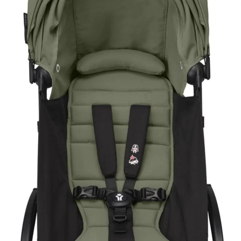 Stokke Yoyo³ Stroller For Twins 6+ Months - Olive Color Pack & White Frame 2