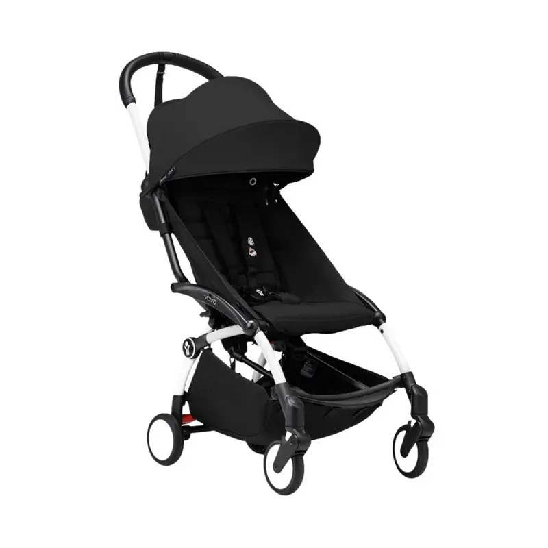 Stokke Yoyo³ Stroller From 6 Months - 6+ Black Color Pack & White Frame 1