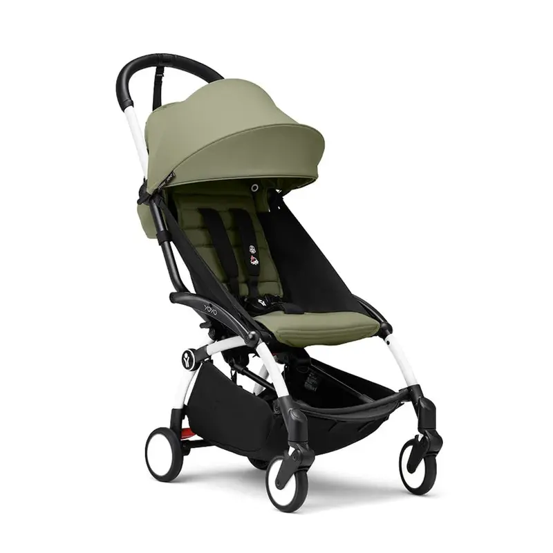 Stokke® Yoyo³ Stroller From 6 Months - White/Olive 1