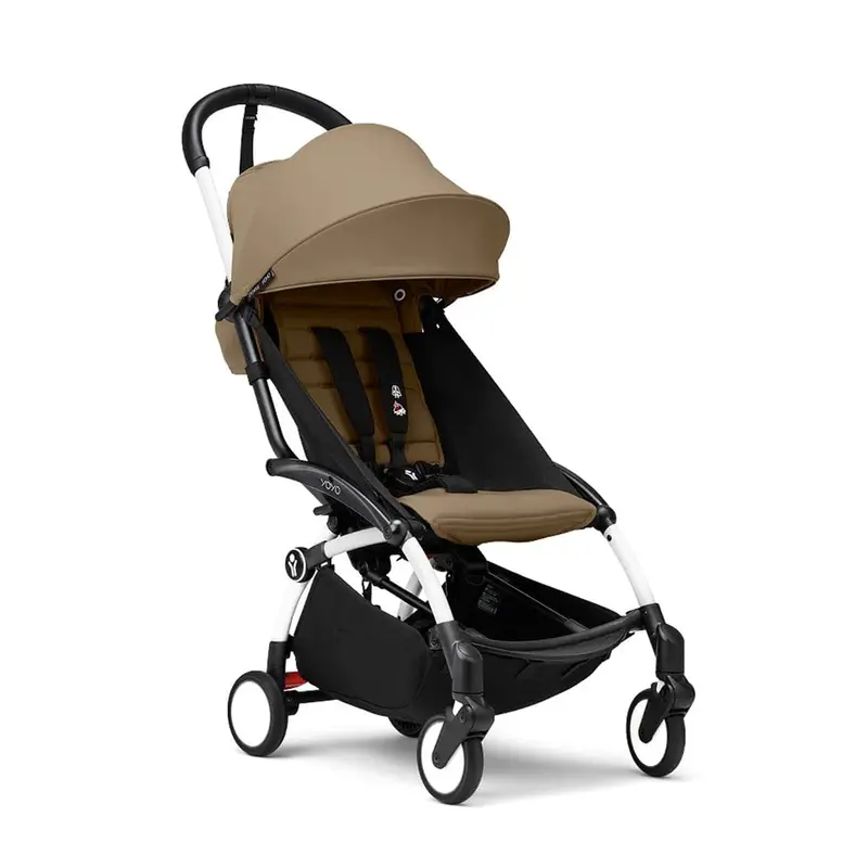Stokke® Yoyo³ Stroller From 6 Months - White/Toffee 1