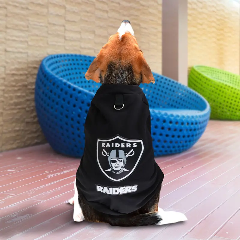 Sudadera Color Negro De Los Raiders Para Perro 2