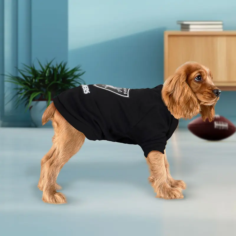 Sudadera Color Negro De Los Raiders Para Perro 3