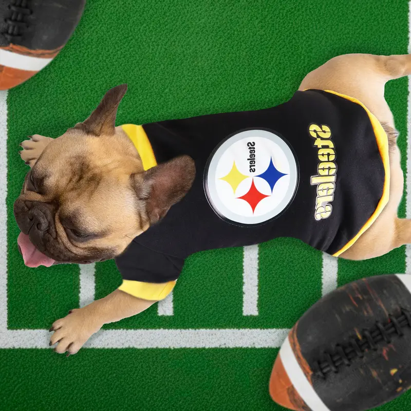 Sudadera Color Negro De Los Steelers Para Perro 1